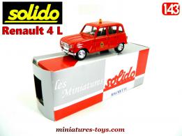 La Renault R4 L pompiers ville de Paris en miniature par Solido au 1/43e