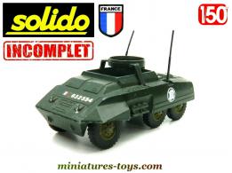 Le Combat car Ford M20 en miniature militaire Solido au 1/50e incomplet