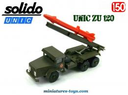 Le camion militaire Unic ZU 120 lance fusée miniature de Solido au 1/50e