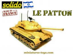 Le char Patton M47 sable armée israelienne en miniature de Solido au 1/50e