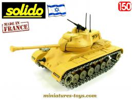 Le char Patton M47 sable armée israélienne en miniature Solido au 1/50e