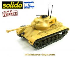 Le char Patton M47 sable israélien en miniature de Solido au 1/50e incomplet