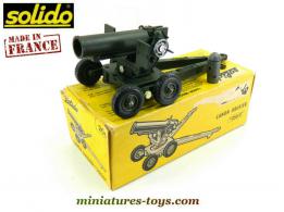 L'obusier lourd de 250 mm sur roues en miniature de Solido en boite jaune