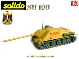 Le char russe SU 100 S sable miniature Solido première génération au 1/50e