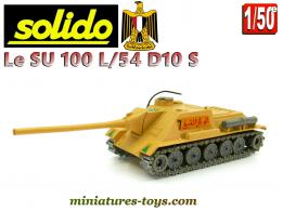 Le char russe SU 100 S sable miniature Solido première génération au 1/50e