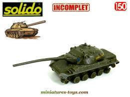 Le char AMX 30 A1 en miniature par Solido au 1/50e incomplet