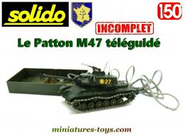 Le char Patton M7 français en miniature téléguidé de Solido au 1/50e incomplet