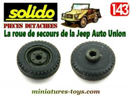 La roue de secours de la Jeep Auto Union Munga miniature Solido Verem au 1/43e