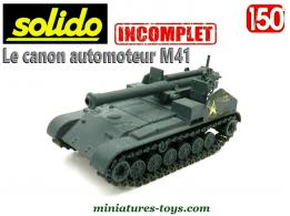 Le canon automoteur M41 Govila miniature par Solido au 1/50e incomplet