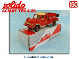 Le camion de pompiers ACMAT TPK 4.20 en miniature par Solido au 1/50e