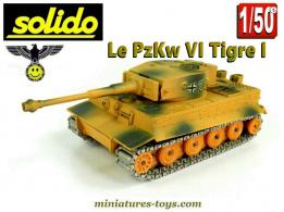 Le char allemand PzKw VI Tigre I sable en miniature de Solido au 1/50e