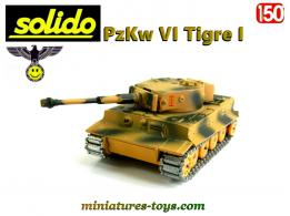 Le char allemand PzKw VI Tigre I sable camo miniature de Solido au 1/50e