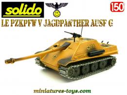 Le char allemand Jagdpanther camo en miniature militaire Solido au 1/50e
