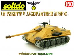 Le char allemand Jagdpanther camo en miniature militaire Solido au 1/50e