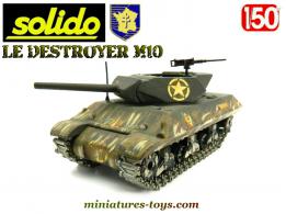 Le char Destroyer M10 de la 2e DB en miniature Solido au 1/50e repeint