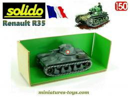 Le char français Renault R35 de 1940 camo gris en miniature par Solido au 1/50e