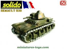 Le char français Renault R35 de 1940 en miniature par Solido au 1/50e