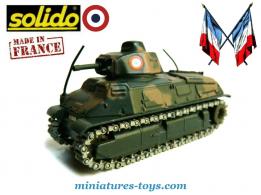 Le char Somua S35 armée française 1940 en miniature de Solido au 1/50e