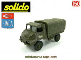 Le camion Simca Unic 4x4 Marmon militaire en miniature de Solido au 1/50e