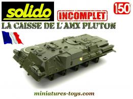 La caisse du lance missile AMX Pluton miniature de Solido au 1/50e incomplet