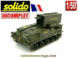Le lance missile français Pluton AMX 30 miniature de Solido au 1/50e incomplet