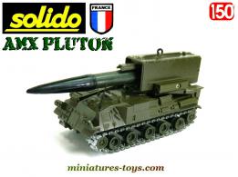 Le lance missile français Pluton AMX 30 en miniature de Solido au 1/50e