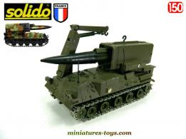 Le lance missile français Pluton AMX 30 en miniature de Solido au 1/50e
