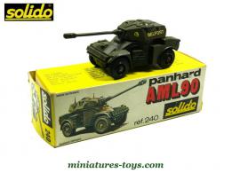 Le Panhard AML 90 vert en miniature militaire de Solido au 1/50e