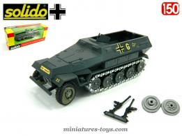 Le SdKfz 251 Hanomag gris en miniature militaire Solido série 200 au 1/50e