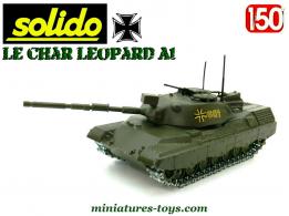 Le char allemand Léopard A1 miniature par Solido au 1/50e