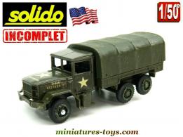 Le camion militaire Kaiser Jeep 6x6 M34 miniature Solido au 1/50e incomplet