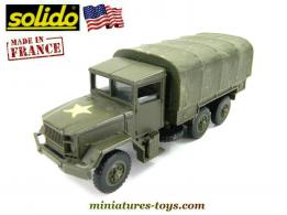 Le camion militaire Kaiser Jeep 6x6 M34 vert en miniature de Solido au 1/50e