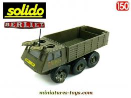 Le Berliet Aurochs Alvis amphibie a six roues en miniature de Solido au 1/50e