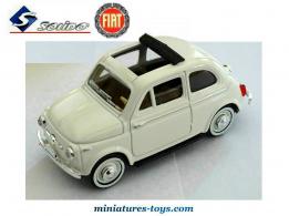 La Fiat 500 blanche modèle 1957 en voiture miniature de Solido au 1/43e
