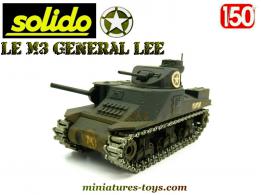 Le char américain M3 Général Lee vert en miniature par Solido au 1/50e repeint
