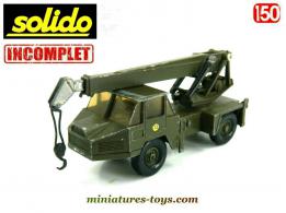 Le camion grue RC 60 Richier militaire en miniature de Solido au 1/50e