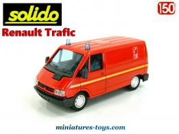 Le Renault Trafic pompiers français en miniature de Solido au 1/50e
