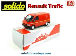 Le Renault Trafic pompiers français en miniature de Solido au 1/50e