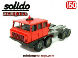 Le tracteur Berliet T 12 rouge miniature de Solido au 1/50e