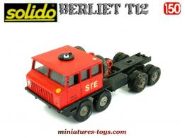 Le tracteur Berliet T 12 du porte tube STI GDF miniature de Solido au 1/50e