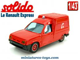 Le Renault Express pompiers en miniature Solido au 1/43e