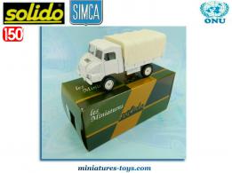 Le camion Simca Unic 4x4 blanc UN miniature de Solido au 1/50e