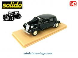 La Traction avant Citroën 15 cv 1938 noire en miniature de Solido au 1/43e
