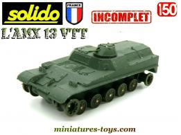 Le char français AMX 13 VTT en miniature Solido au 1/50e incomplet
