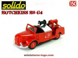 L'Hotchkiss H6G4 premiers secours pompiers miniature de Solido au 1/50e