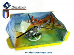 Un hélicoptère Gazelle SA 341 militaire en miniature par Solido au 1/50e