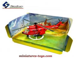 Un hélicoptère Super Puma AS 332 Sécurité civile miniature par Solido au 1/78e