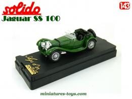 La Jaguar SS100 roadster 1936 miniature de Solido Âge d'or au 1/43e