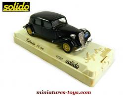 La Traction avant Citroën 15 cv noire en miniature de Solido au 1/43e 