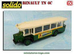 Le Renault TN 6 autobus parisien en miniature de Solido au 1/50e